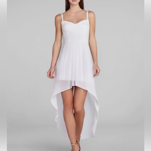 BCBGMaxAzria White Annamae High Low Dress - Picture 4 of 12